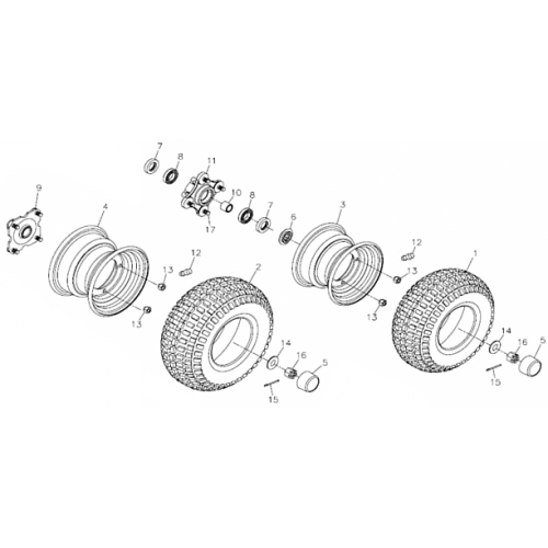 Wheel Front and Rear (Adly ATV 300U II)