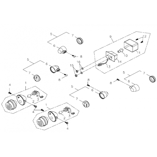Signal Light, Tail Light (Adly ATV 300U II) Signal Light, Tail Light (Adly ATV 300U II)