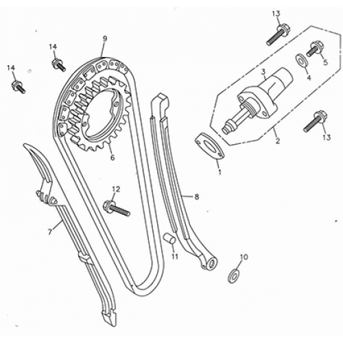 Cam Chain, Tensioner (Adly ATV 300U) Cam Chain, Tensioner (Adly ATV 300U)