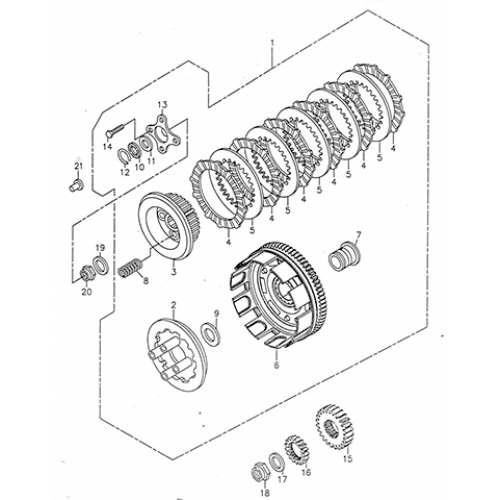 Clutch (Adly ATV 300U) Clutch (Adly ATV 300U)