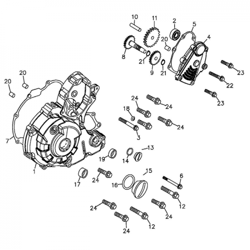 Left Crankcase Cover Left Crankcase Cover