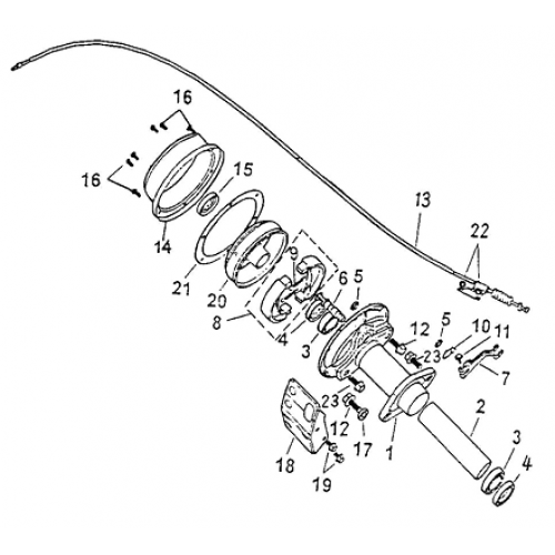 Rear Brake (Adly ATV 50cc 2T) Rear Brake (Adly ATV 50cc 2T)