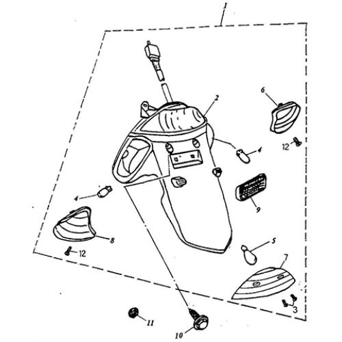 Tail Light (Thunder Bike 50) Tail Light (Thunder Bike 50)