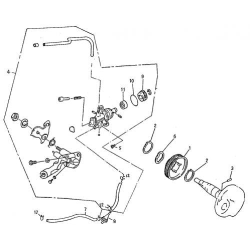 Oil Pump (Adly ATV 90cc 2T) Oil Pump (Adly ATV 90cc 2T)