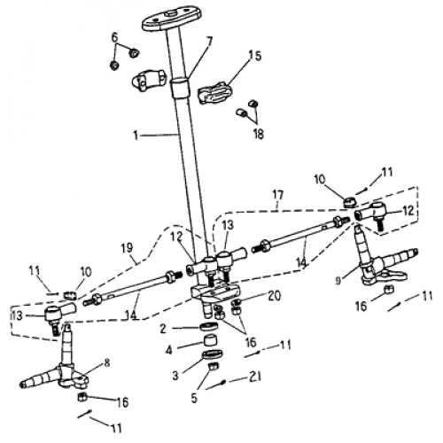 Steering (Adly ATV 90cc 2T) Steering (Adly ATV 90cc 2T)