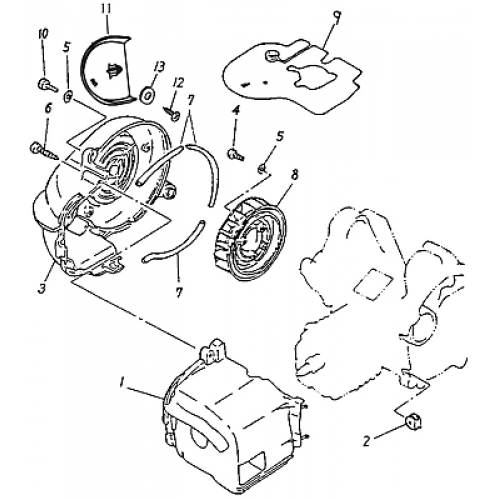 Fan, Air Shroud (Adly ATV 90cc 2T) Fan, Air Shroud (Adly ATV 90cc 2T)