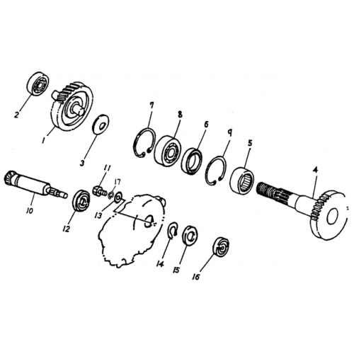 Transmission (Adly ATV 90cc 2T) Transmission (Adly ATV 90cc 2T)