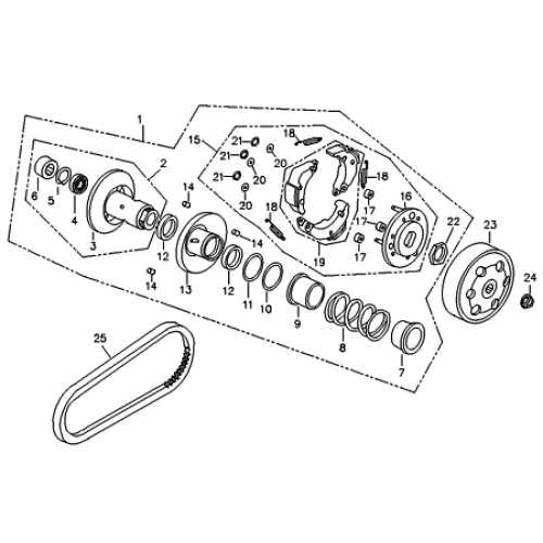 Driven Face (Adly ATV 90RV 4T) Driven Face (Adly ATV 90RV 4T)