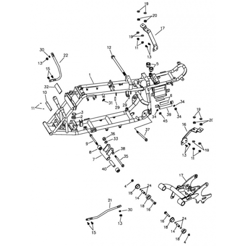 Frame Body (Adly ATV 90RV 4T)
