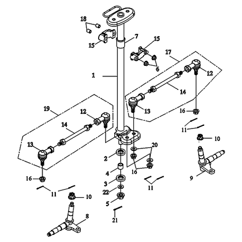 Steering (Adly ATV 90RV 4T) Steering (Adly ATV 90RV 4T)