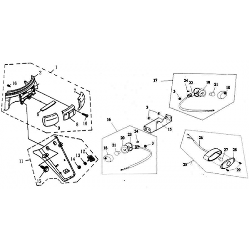Tail Light (Adly Jet 50) Tail Light (Adly Jet 50)