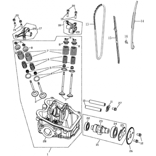 Camshaft | Valve | Cam (Adly Mini Car 320) Camshaft | Valve | Cam (Adly Mini Car 320)