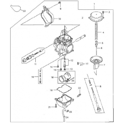Carburetor (Adly Mini Car 320) Carburetor (Adly Mini Car 320)