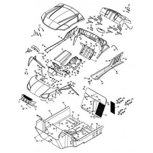 Body Cover (Adly Mini Car 320) Body Cover (Adly Mini Car 320)