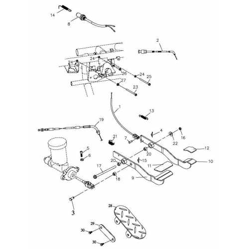 Pedal System (Adly Mini Car 320)