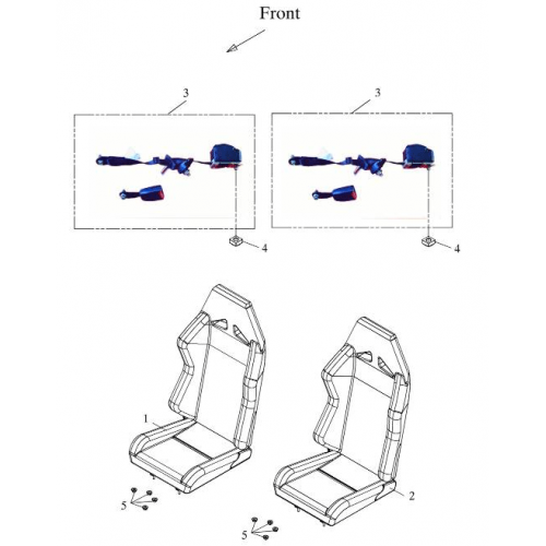 Seat (Adly Mini Car 320)