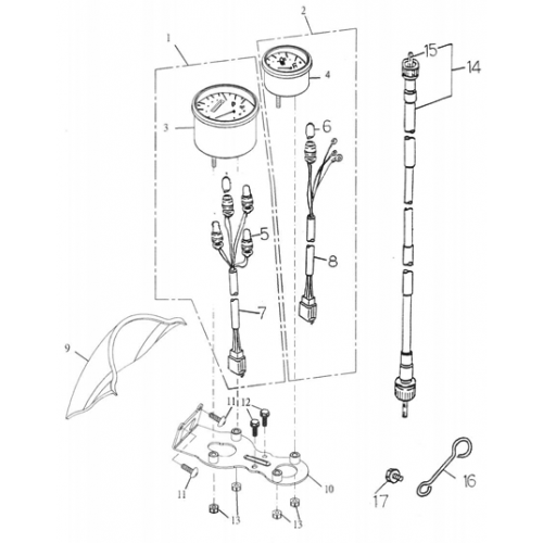 Speedometer (Adly PANTHER-50 '06) Speedometer (Adly PANTHER-50 '06)