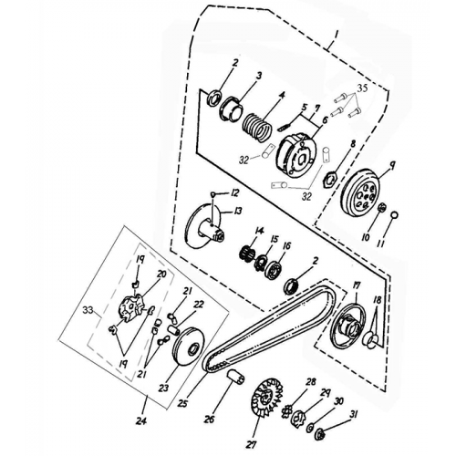 Clutch (Adly Atv 100D) Clutch (Adly Atv 100D)