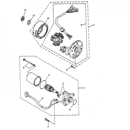 Generator, Starting Motor Generator, Starting Motor
