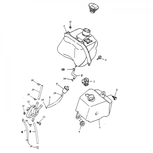 Fuel Tank, Oil Tank Fuel Tank, Oil Tank
