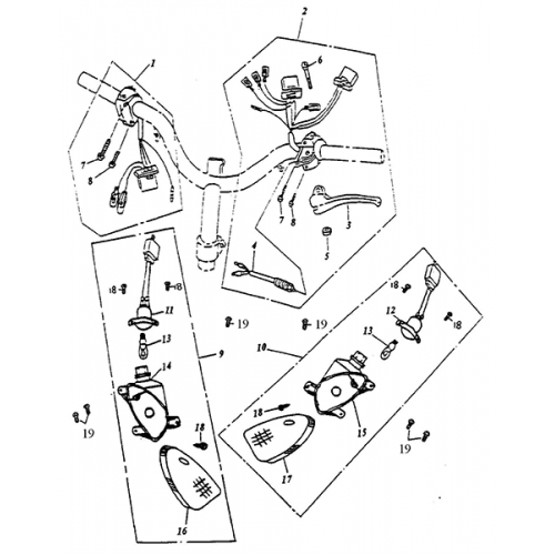 Front Signal | Handle Switch (Adly Super Sonic SS-125D)