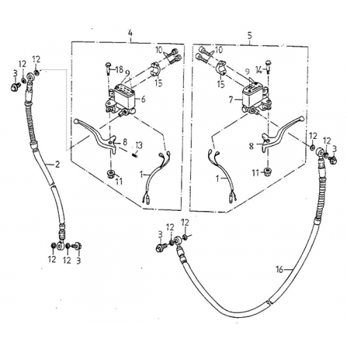 Front Master Cylinder (Adly Super Sonic SS-125D) Front Master Cylinder (Adly Super Sonic SS-125D)