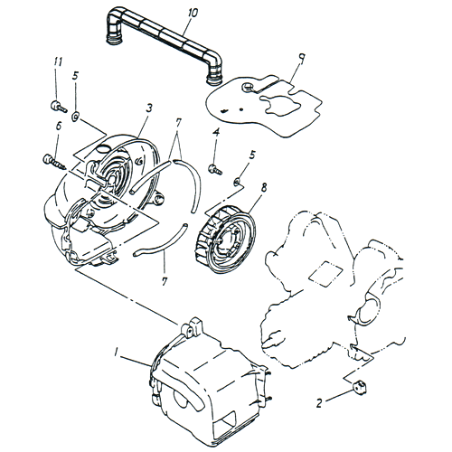 Air Shroud | Fan (Adly SuperSonic 50cc II)