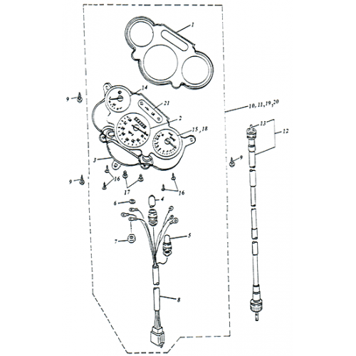 Speedometer (Adly SuperSonic 50cc II)