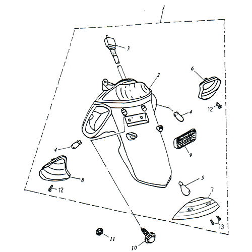 Tail Light (Adly SuperSonic 50cc II)