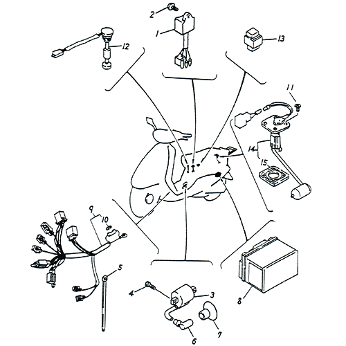 Electrical Equipment (C.D.I.) (Adly SuperSonic 50cc II) Electrical Equipment (C.D.I.) (Adly SuperSonic 50cc II)