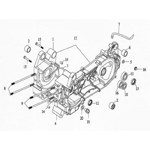 Crankcase (Lambretta UNO150) Crankcase (Lambretta UNO150)