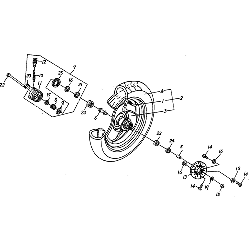 Front Wheel (DOT) (Silver Fox (4 Stroke))