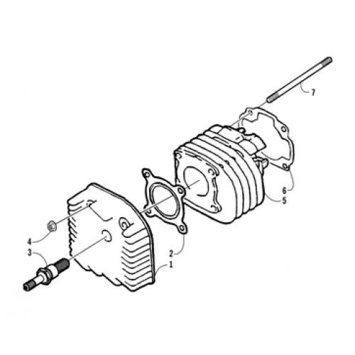 Cylinder | Head Assembly (Arctic Cat 90 2T) Cylinder | Head Assembly (Arctic Cat 90 2T)
