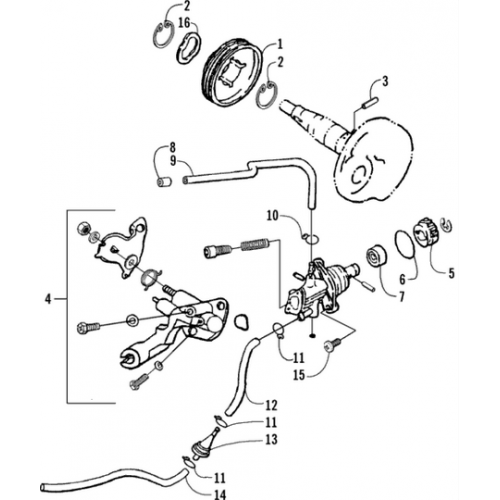 Oil Pump Assembly (Arctic Cat 90 2T)