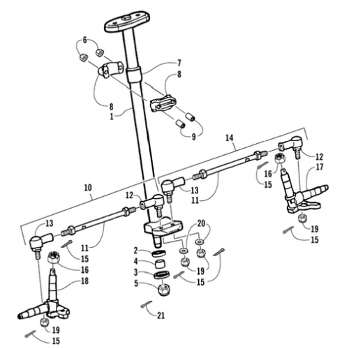 Steering Assembly (Arctic Cat 90 2T) Steering Assembly (Arctic Cat 90 2T)