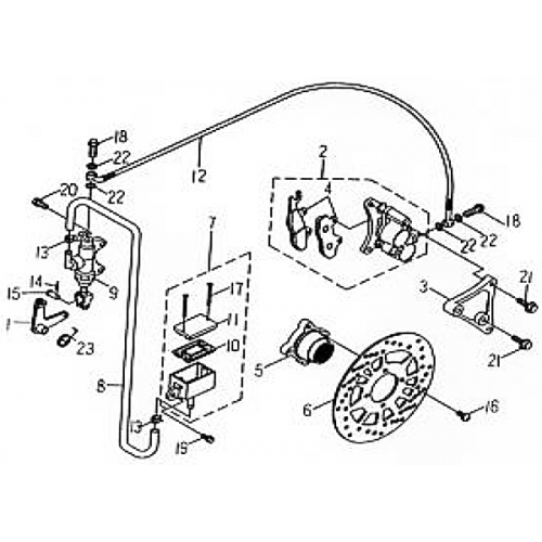Rear Brake (Barossa ATV 170)