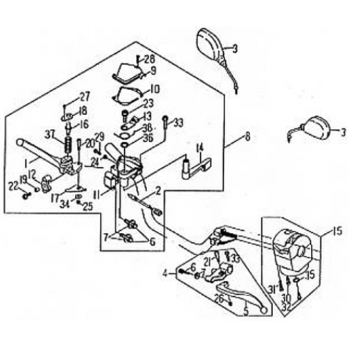 Handle Switch | Lever (Barossa ATV 170)