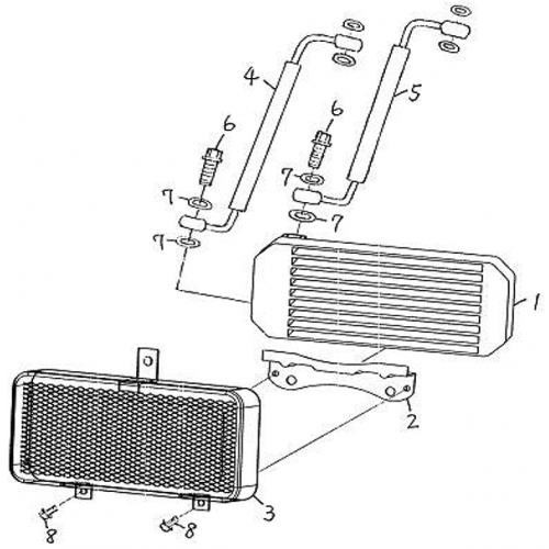 Oil Cooling Set (Barossa Silverhawk 250)