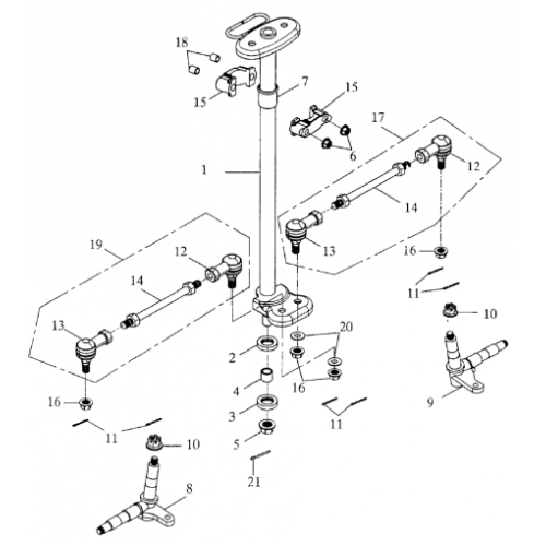 Steering (Bombardier Mini DS 50 2T)