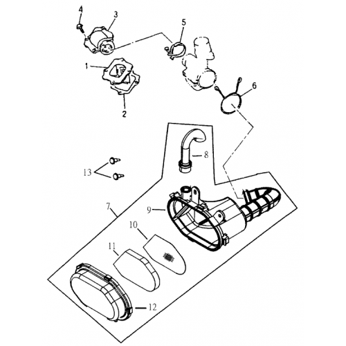 Reed Valve | Air Cleaner (Bombardier Mini DS 90 2T)