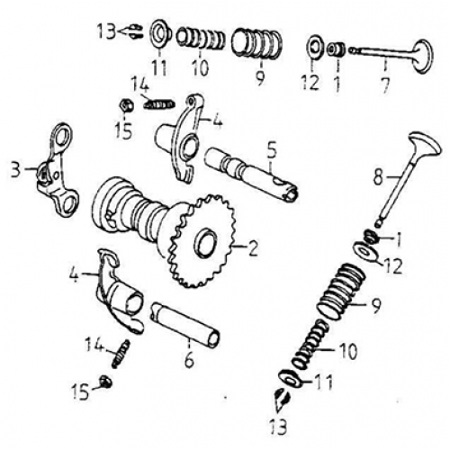 Camshaft (Adly GK-125 (BK-125) 2005)