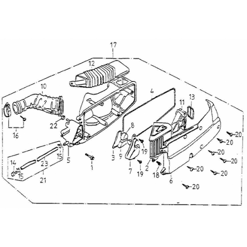 Air Cleaner (Adly GK-125 (BK-125) 2005) Air Cleaner (Adly GK-125 (BK-125) 2005)