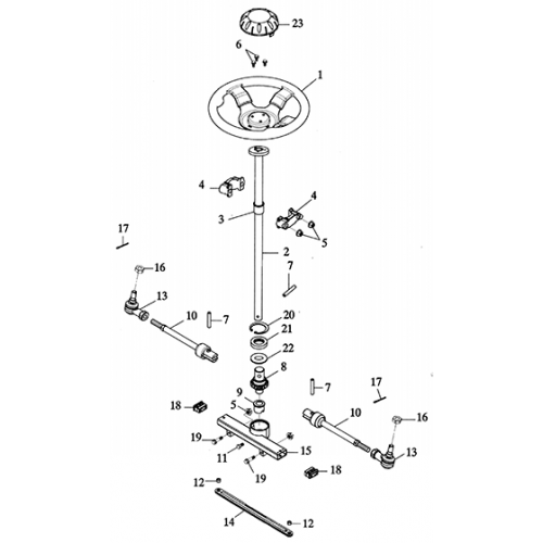 Steering (Adly GK-125 (BK-125) 2005) Steering (Adly GK-125 (BK-125) 2005)