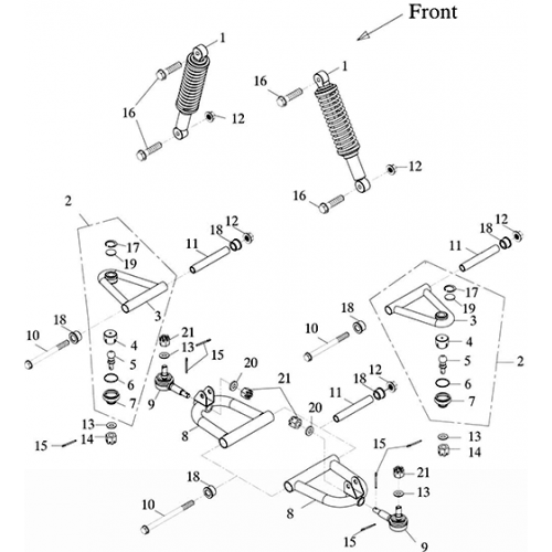 Front Suspension (Adly GK-125 (BK-125) 2005) Front Suspension (Adly GK-125 (BK-125) 2005)