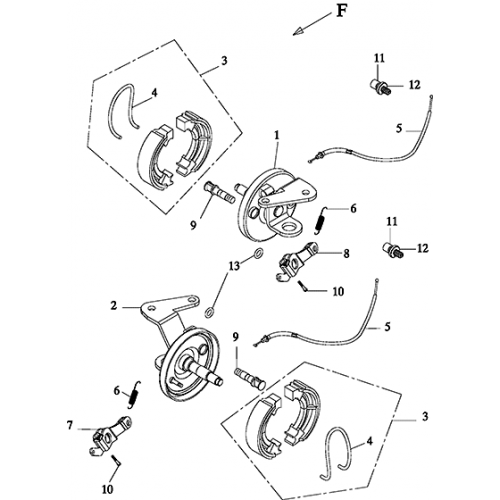 Front Brake (Adly GK-125 (BK-125) 2005)