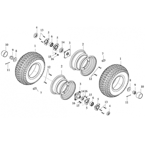 Rear Wheel (Adly GK-125 (BK-125) 2005)