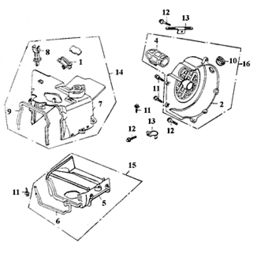 Fan Cover, Shroud (Adly GK-125 2009) Fan Cover, Shroud (Adly GK-125 2009)