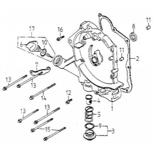 Right Crankcase Cover (Adly GK-125 2009)