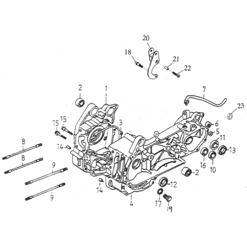 Crankcase (Adly GK-125 2009)