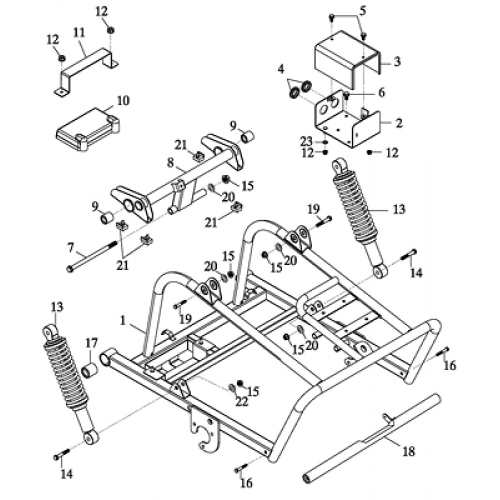 Engine Bracket Assy (Adly GK-125 2009) Engine Bracket Assy (Adly GK-125 2009)